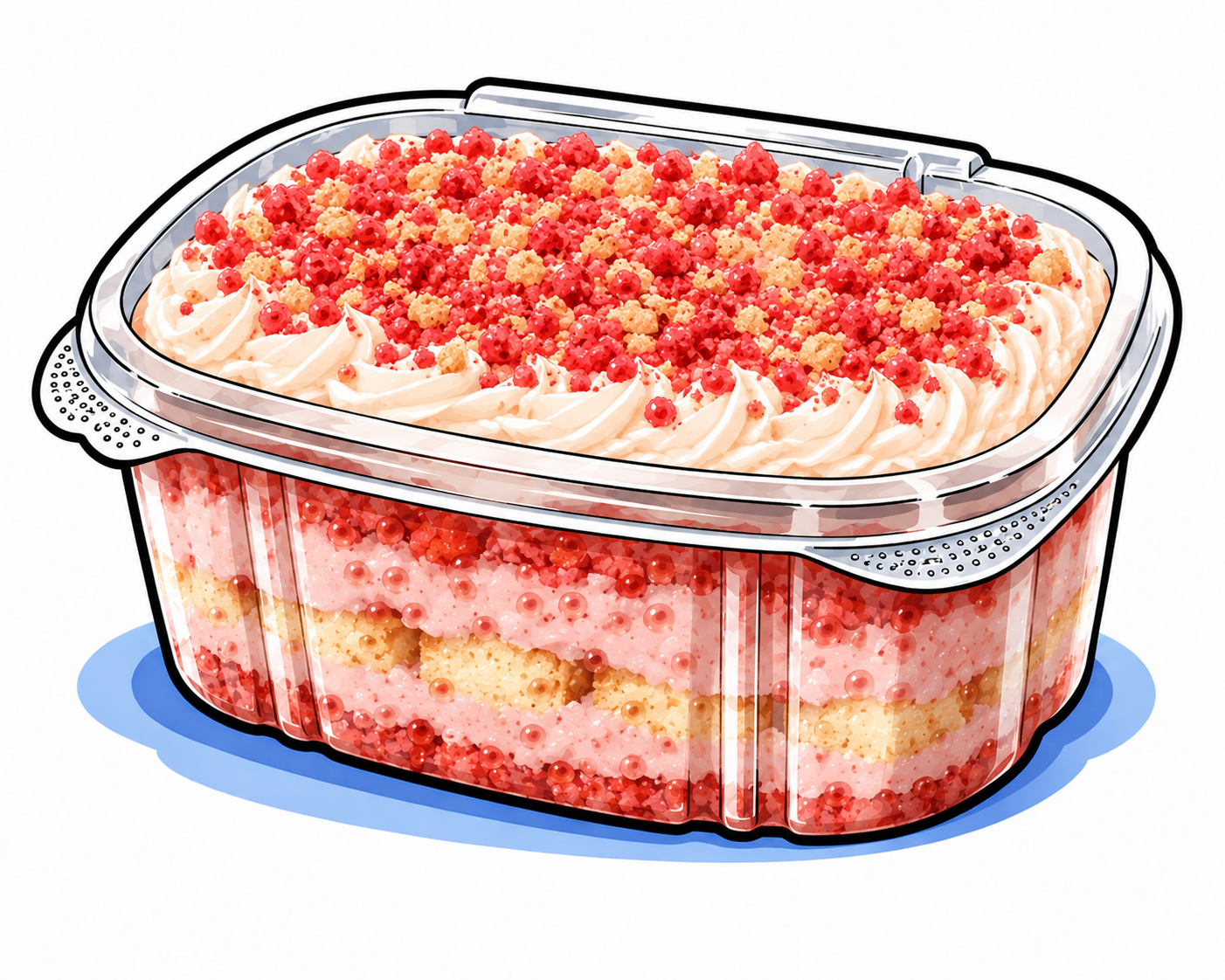 16oz Strawberry Crunch Tiramisu