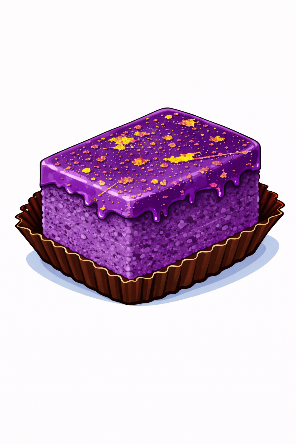 Plain Ube Brownie
