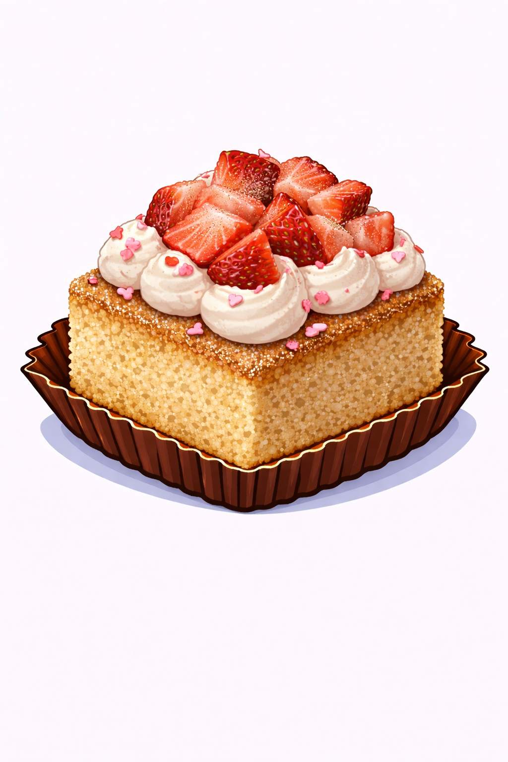 Strawberry Shortcake Brownie