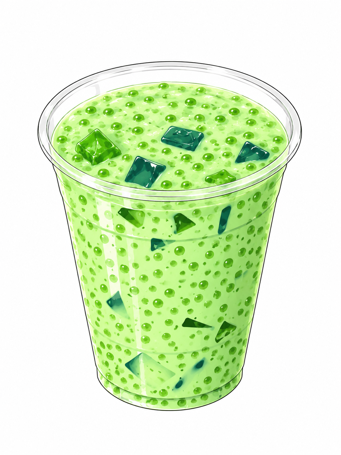 12oz Buko Pandan Sago Cup