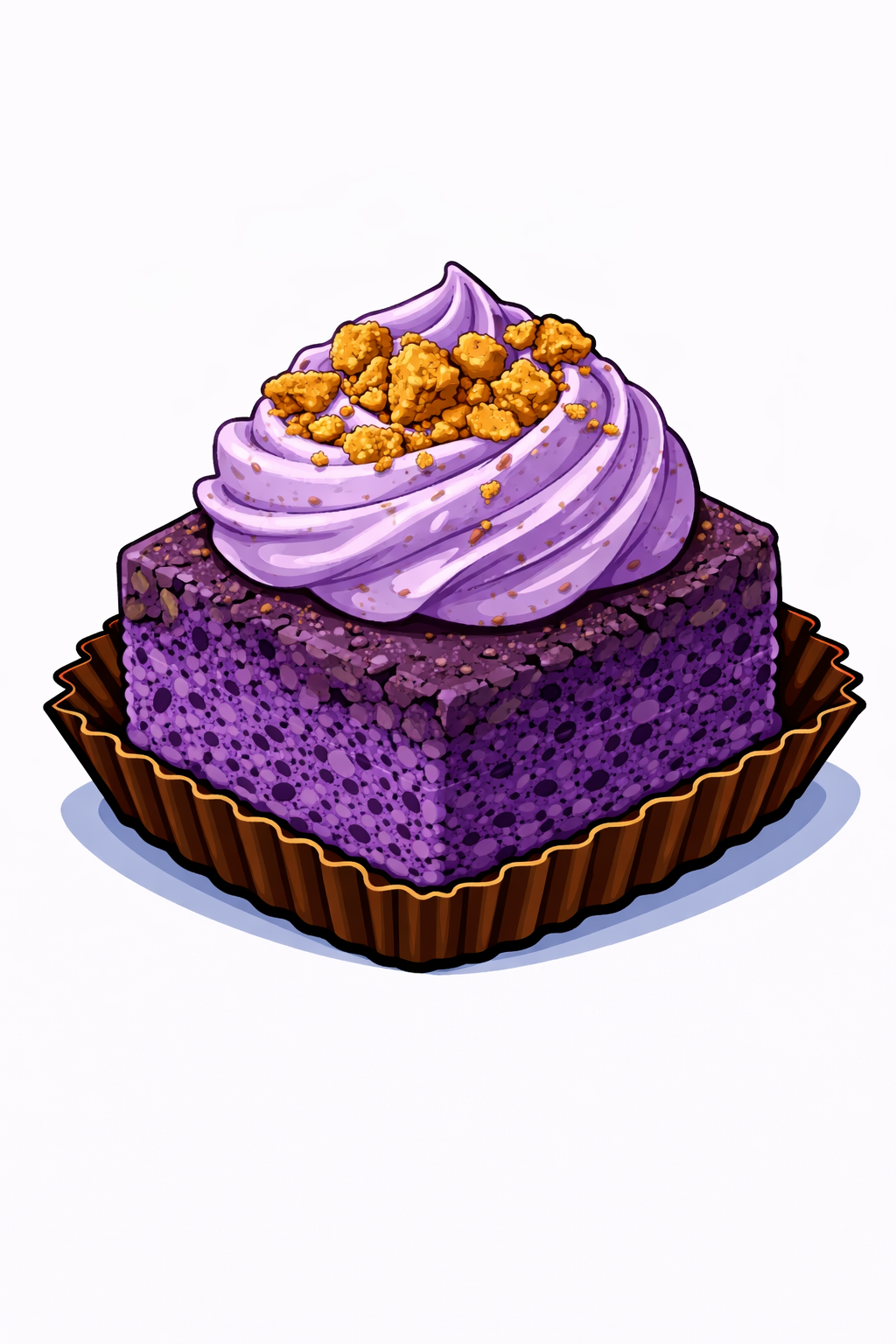 Ube Whip Brownie