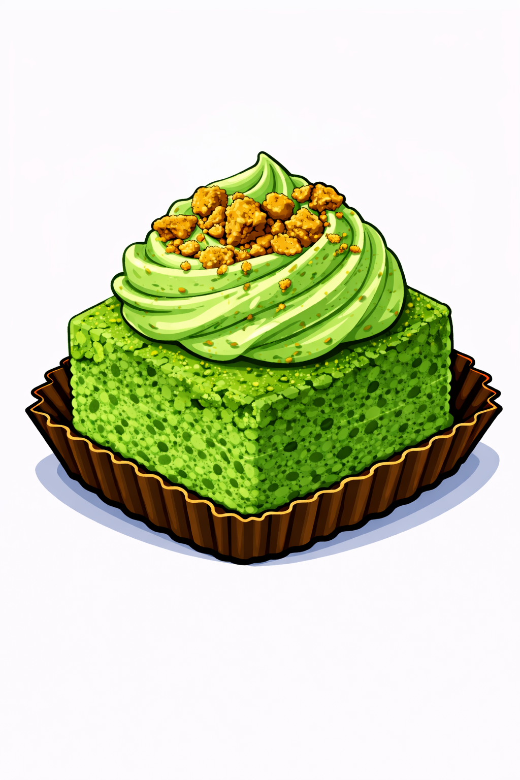 Pandan Whip Brownie