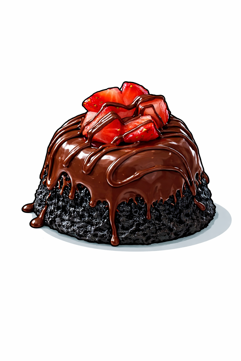 Chocolate Strawberry Culo Cake