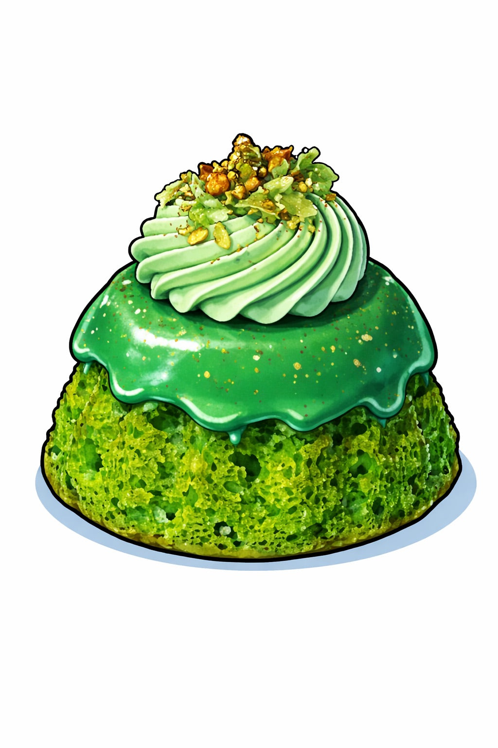 Pandan Whip Culo Cake